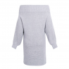Off-shoulder knitted dress - loose sweaterDresses