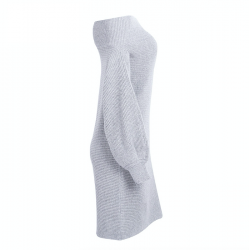 Off-shoulder knitted dress - loose sweaterDresses