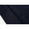 Maglione lungo in maglia con collo alto - abito invernale