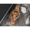 Triangle géométrique - montre Quartz en bois - unisexe