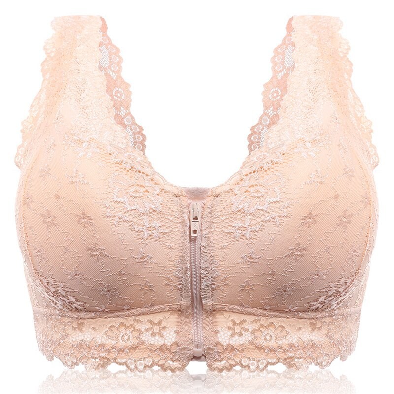 Push up bra with front zipper - seamlessLingerie