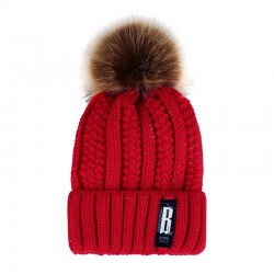 Cappello di lana invernale caldo con pom pom