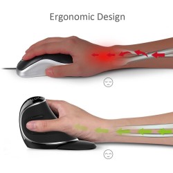 M618 Plus ergonomic vertical wireless mouse with removable palm restMouses