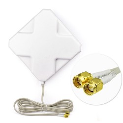 4G booster segnale antenna 35dbi - doppia antenna SMA - 220*190*21mm