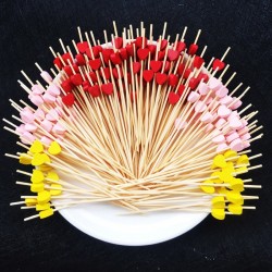 Bambù decorativo per spiedini cocktail 12cm 100 pezzi