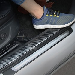 5D carbon fiber car sticker strip - door sill protectorStickers