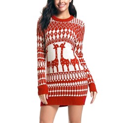 Christmas long sweater - mini dressDresses