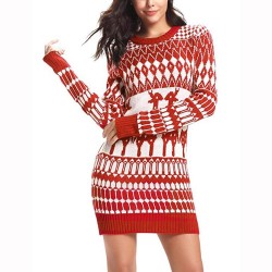 Christmas long sweater - mini dressDresses