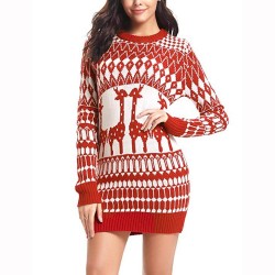 Christmas long sweater - mini dressDresses