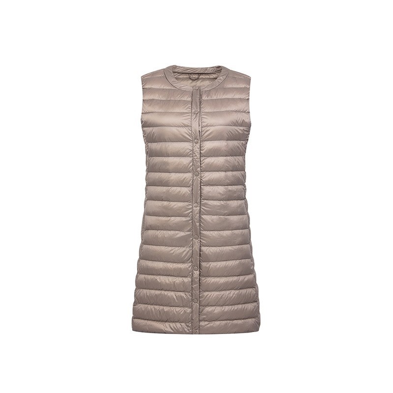 Fall - winter ultralight long down vestJackets