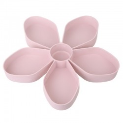 Petal-shaped snack box tray - rotating - food storageStorage