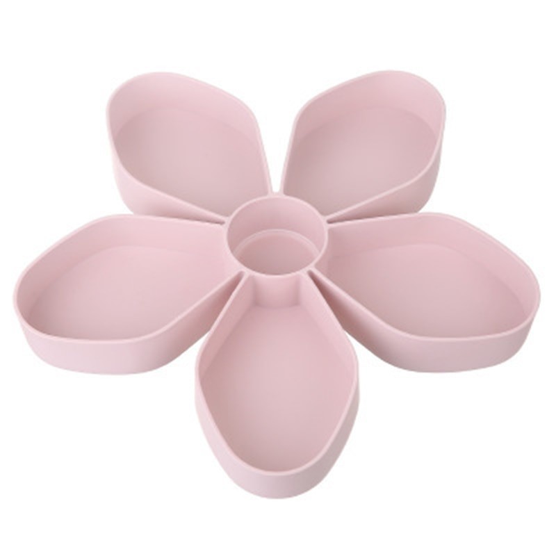 Petal-shaped snack box tray - rotating - food storageStorage