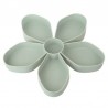 Petal-shaped snack box tray - rotating - food storageStorage