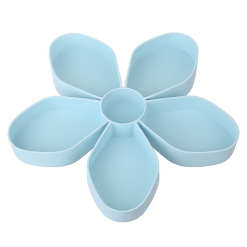 Petal-shaped snack box tray - rotating - food storageStorage