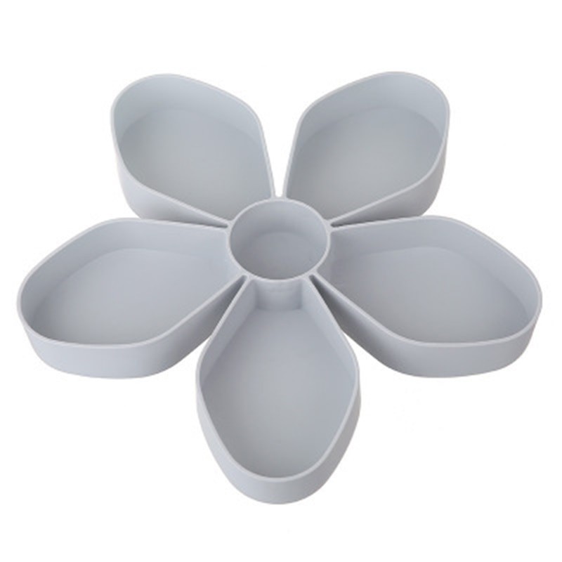 Petal-shaped snack box tray - rotating - food storageStorage