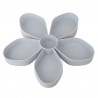 Petal-shaped snack box tray - rotating - food storageStorage