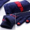 Knitted warm gloves with touch screen functionGloves
