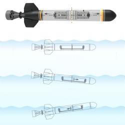 Torpille de bateau sous-marin électrique - kit de montage - Jouet DIY