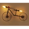 Pipa per bicicletta e acqua - vintage LED Edison luce - lampada da parete